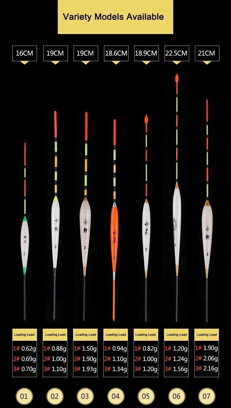 5pcs Shallow Water Fishing Floats